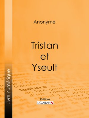 cover image of Tristan et Yseult